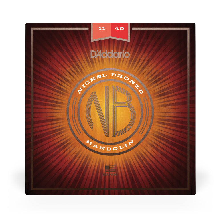 D'Addario Nickel Bronze Acoustic Mandolin Strings, 11-40 Medium