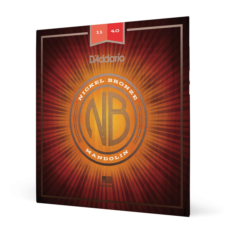 D'Addario Nickel Bronze Acoustic Mandolin Strings, 11-40 Medium