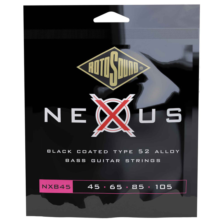 Rotosound NXB45 Nexus Polymer Coated Type 52 Alloy Roundwound Bass Guitar Strings 45-105 Long Scale
