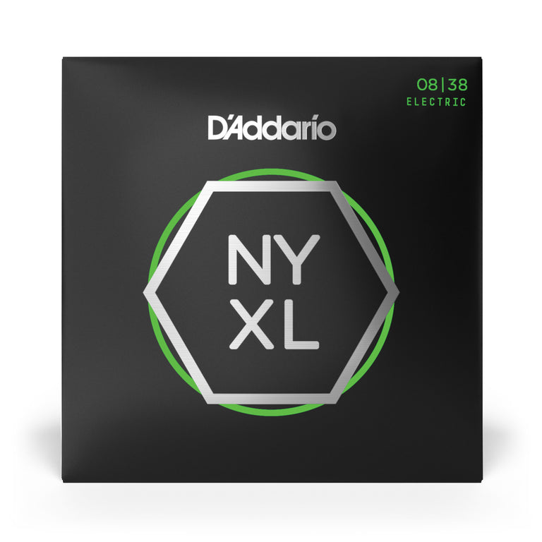 D'Addario NYXL Nickel Wound 8-38 Electric Guitar Strings, Super Light [NYXL0838]