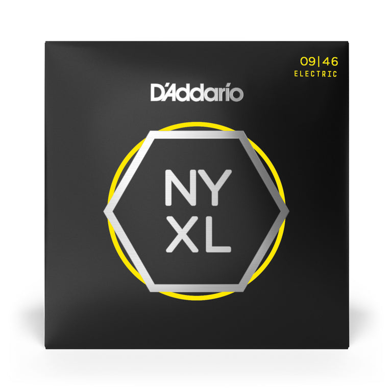 D'Addario NYXL Nickel Wound 9-46 Electric Guitar Strings, Regular Light [NYXL0946]