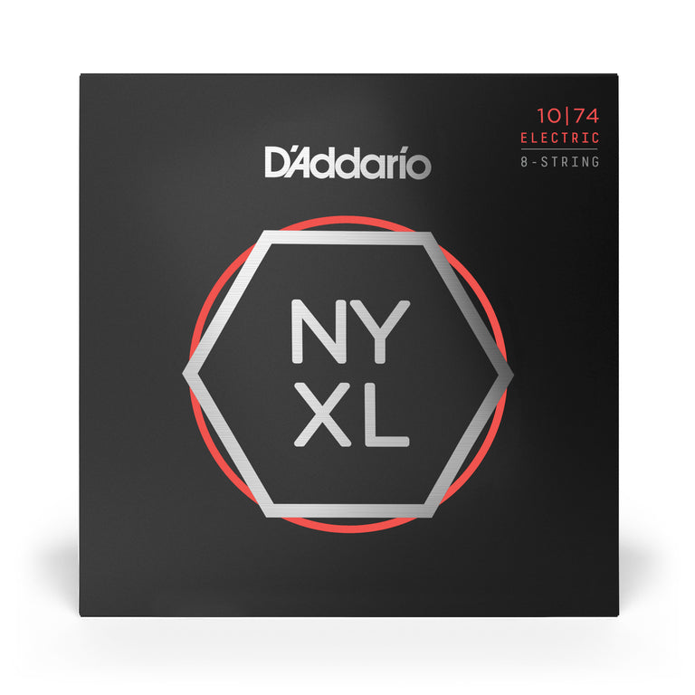 D'Addario NYXL Nickel Wound 8-String 10-74 Electric Guitar Strings, Heavy Bottom [NYXL1074]