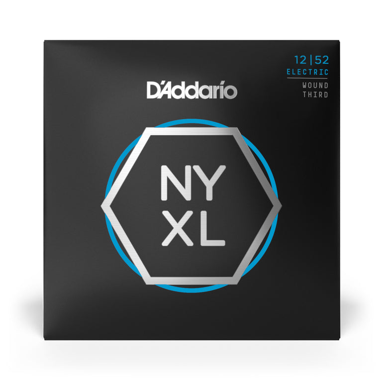 D'Addario NYXL Nickel Wound 12-52 Electric Guitar Strings, Jazz Light [NYXL1252]