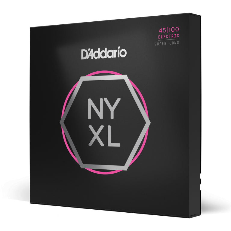 D'Addario NYXL Nickel Wound 45-100 Bass Guitar Strings, Super Long Scale [NYXL45100SL]