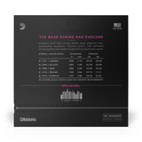D'Addario NYXL Nickel Wound 45-130 5-String Bass Guitar Strings, Super Long [NYXL45130SL]