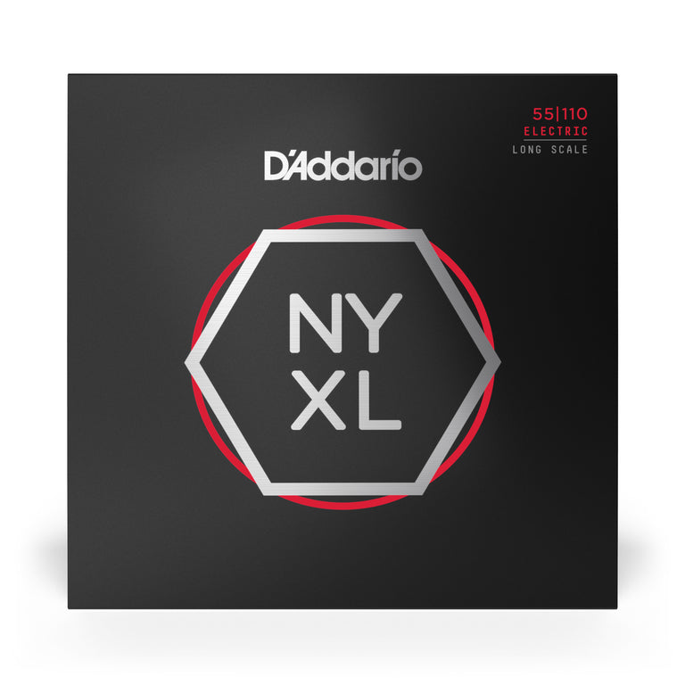 D'Addario NYXL Nickel Wound 55-110 Bass Guitar Strings, Long Scale [NYXL55110]