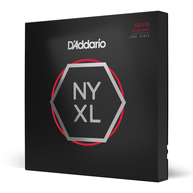 D'Addario NYXL Nickel Wound 55-110 Bass Guitar Strings, Long Scale [NYXL55110]