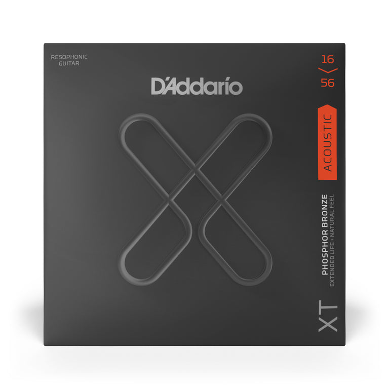 D'Addario XT Phosphor Bronze 16-56 Resonator Acoustic Guitar Strings