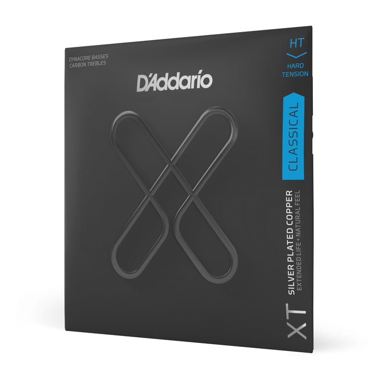 D'Addario XT Coated Dynacore Carbon Classical Guitar Strings, High Tension